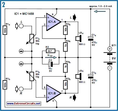 dc amplifier circuit diagram