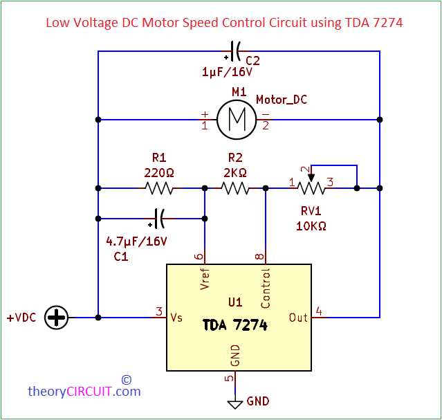 dc motor circuit diagram