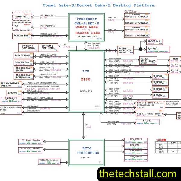 desktop motherboard schematic diagram free download