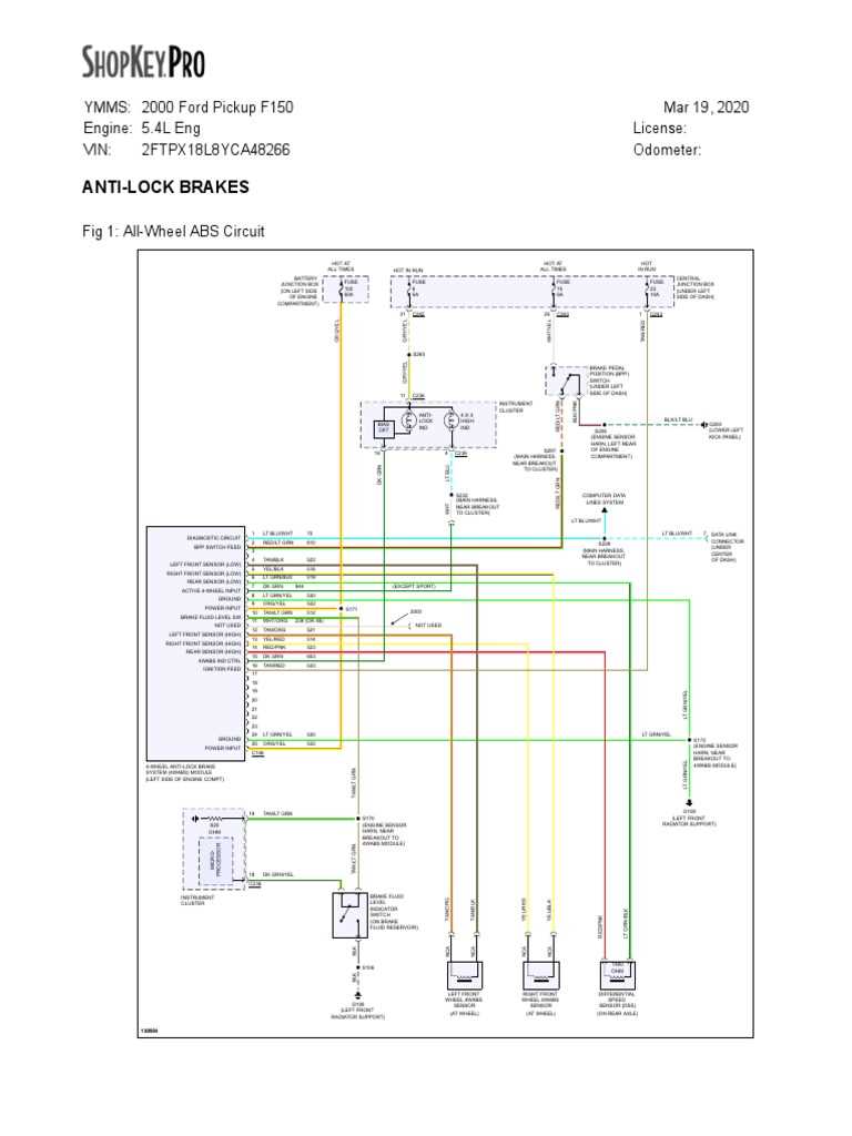 detailed schematic diagram underside of ford f150 2000