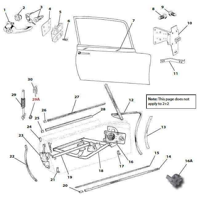 diagram of door system automotive schematic physical window regulator latch