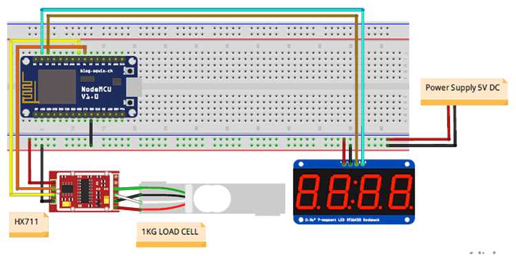 digital weighing scale circuit diagram