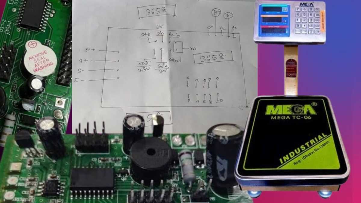 digital weighing scale circuit diagram