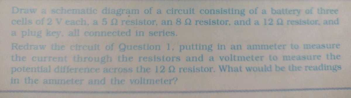 draw a schematic diagram of a circuit consisting draw a schematic diagram of a circuit consisting