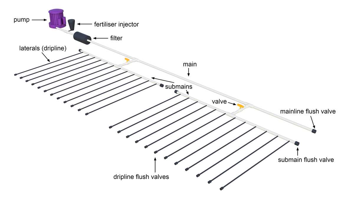 drip irrigation schematic diagram drip irrigation schematic diagram