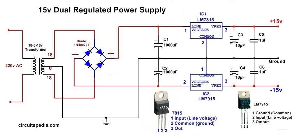 dual adjustable power supply circuit diagram dual adjustable power supply circuit diagram