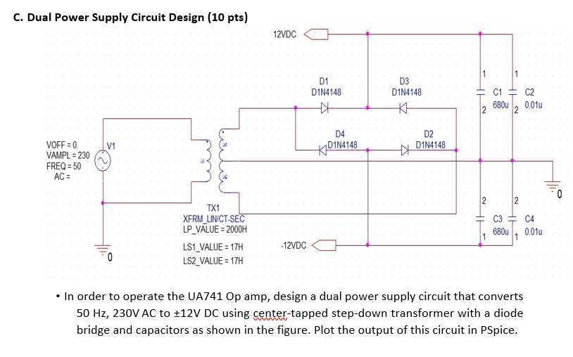 dual dc power supply circuit diagram