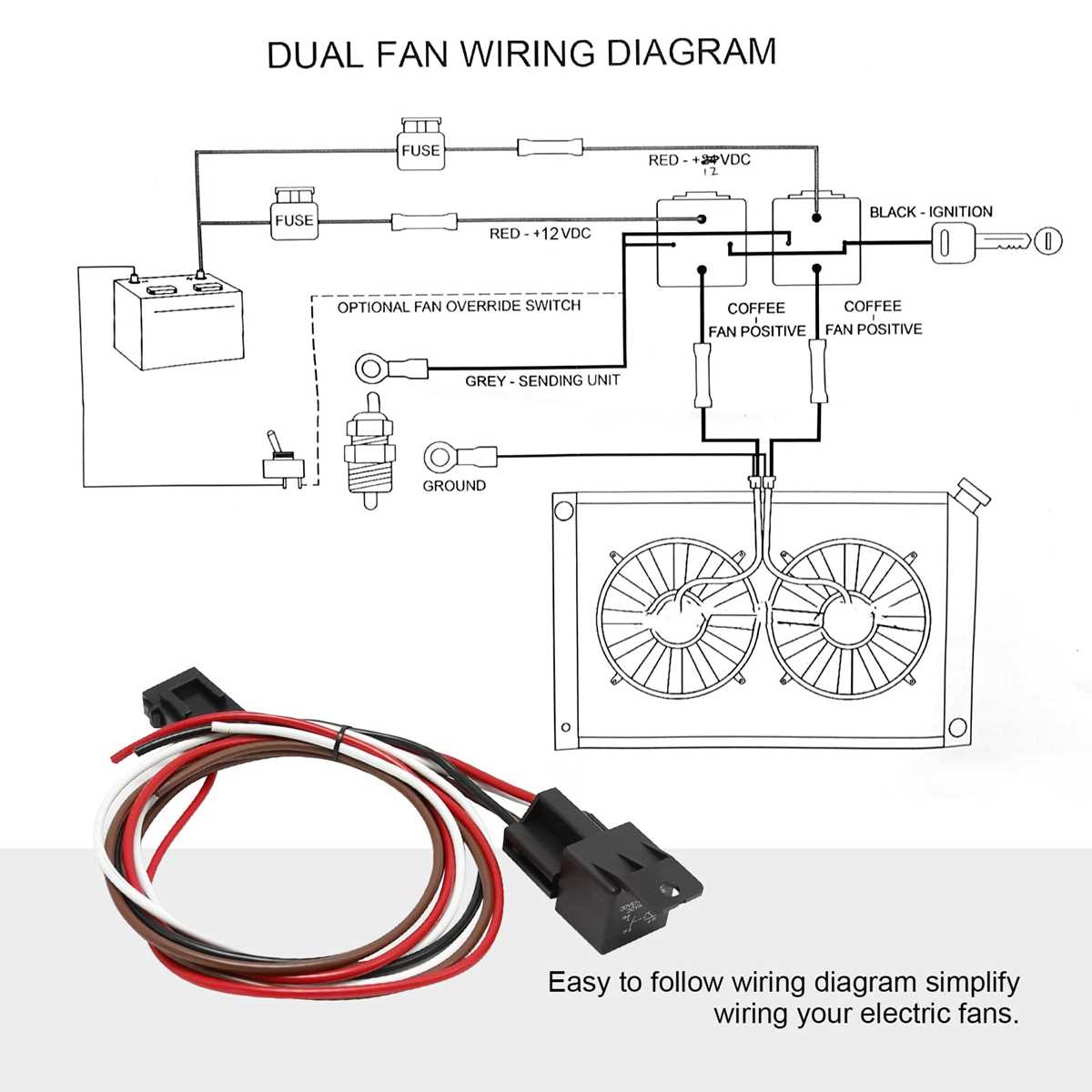 dual electric fan wiring diagram