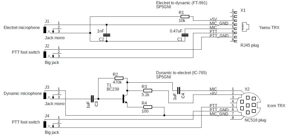 dynamic microphone circuit diagram