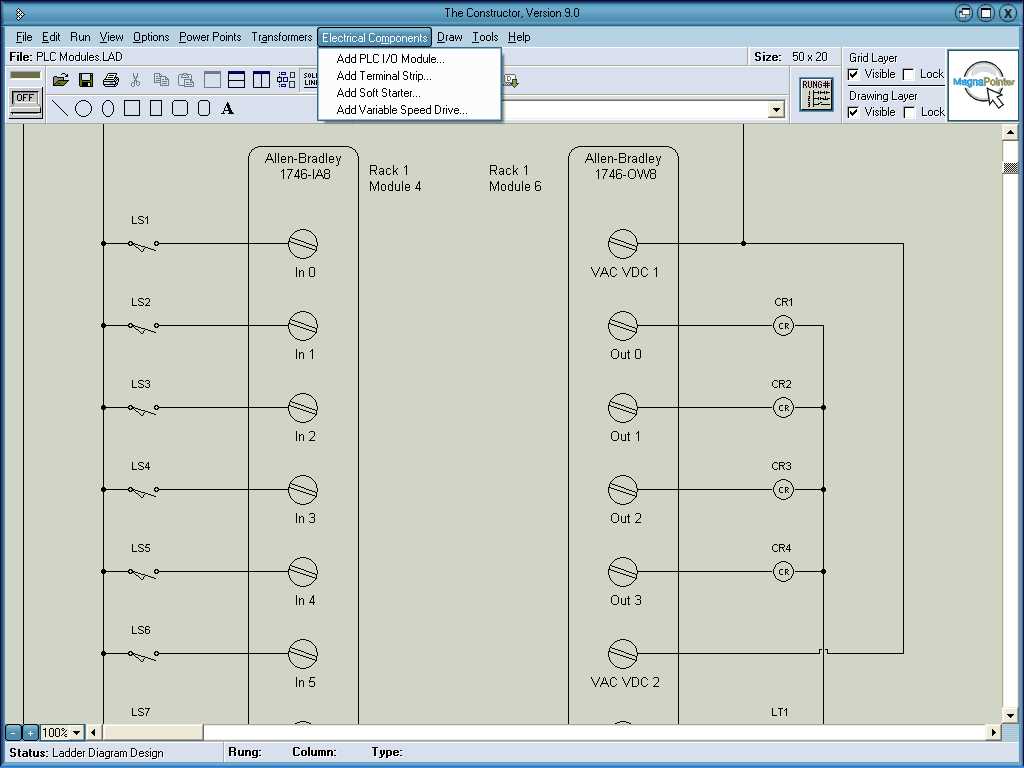 electric circuit diagram creator