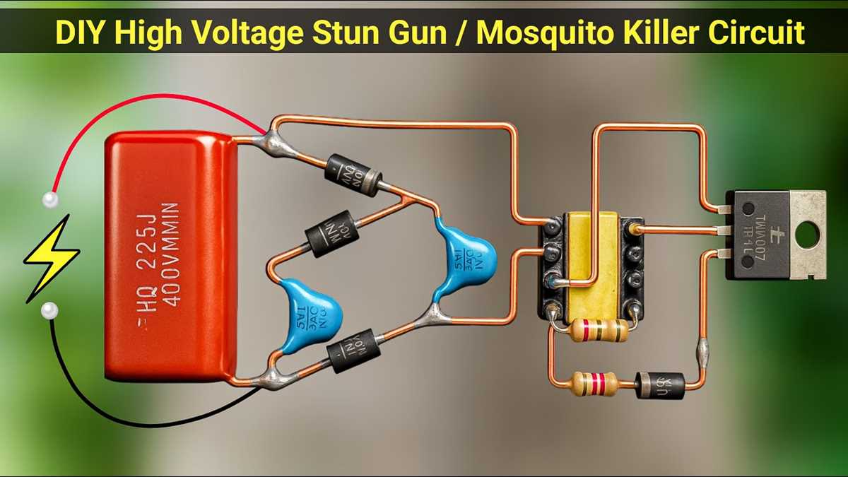 electric fly swatter circuit diagram