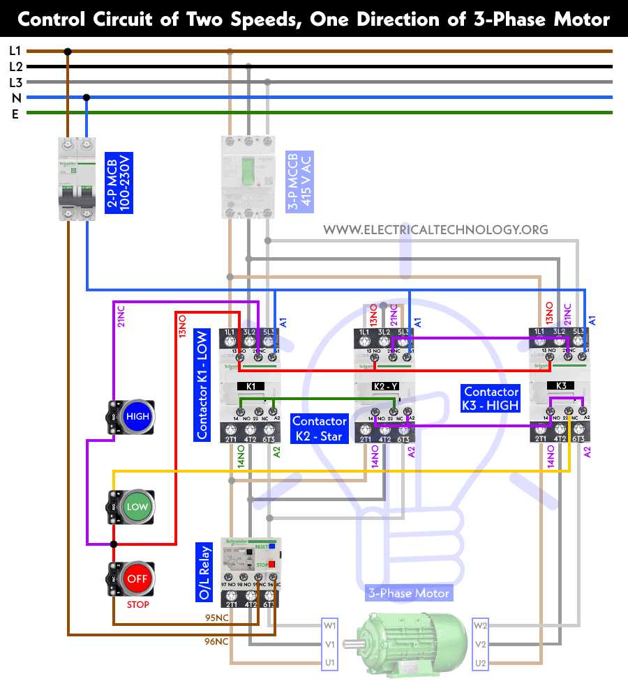 electric motor control circuit diagrams