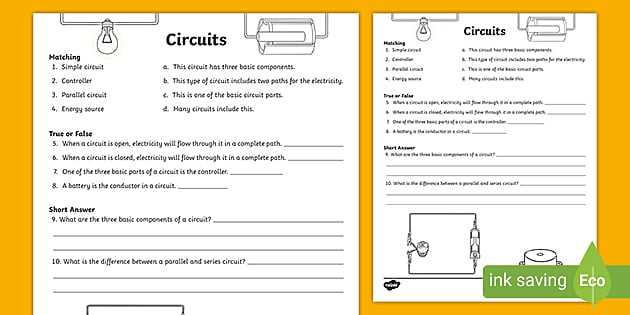 electrical circuit diagram questions and answers