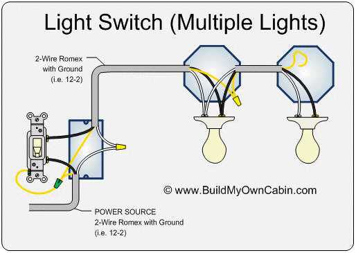 electrical lighting circuit diagram
