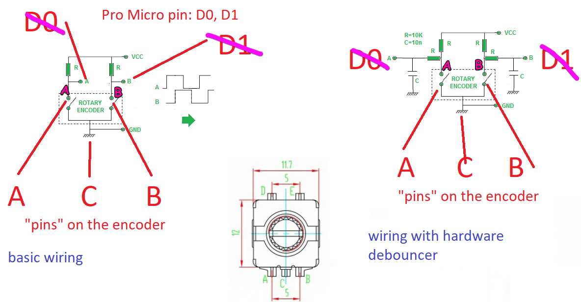 encoder wiring diagram