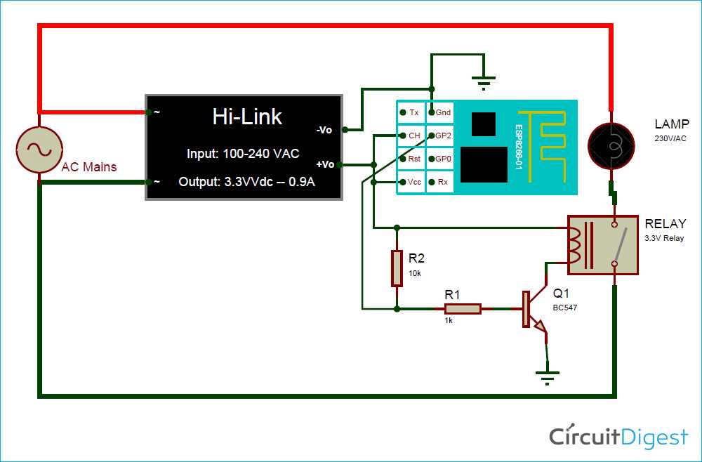 esp8266 circuit diagram maker