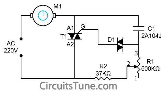 fan motor circuit diagram