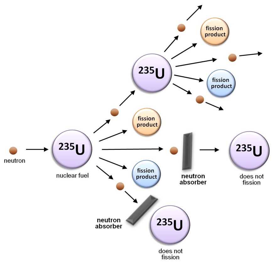 fission reactor schematic diagram
