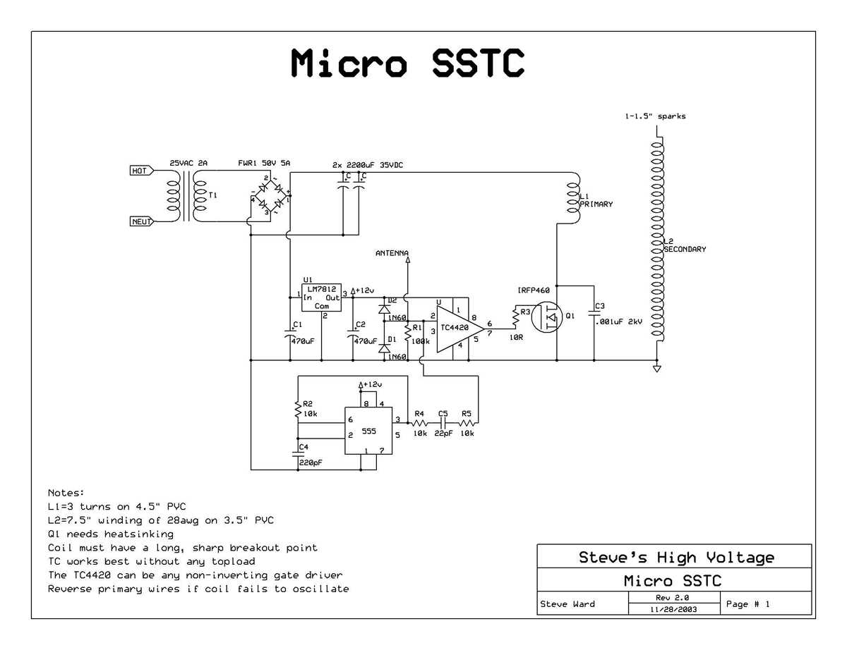 flyback transformer circuit diagram