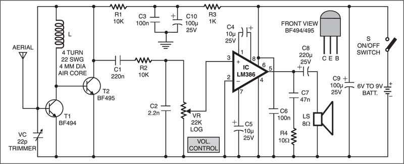 fm receiver circuit diagram