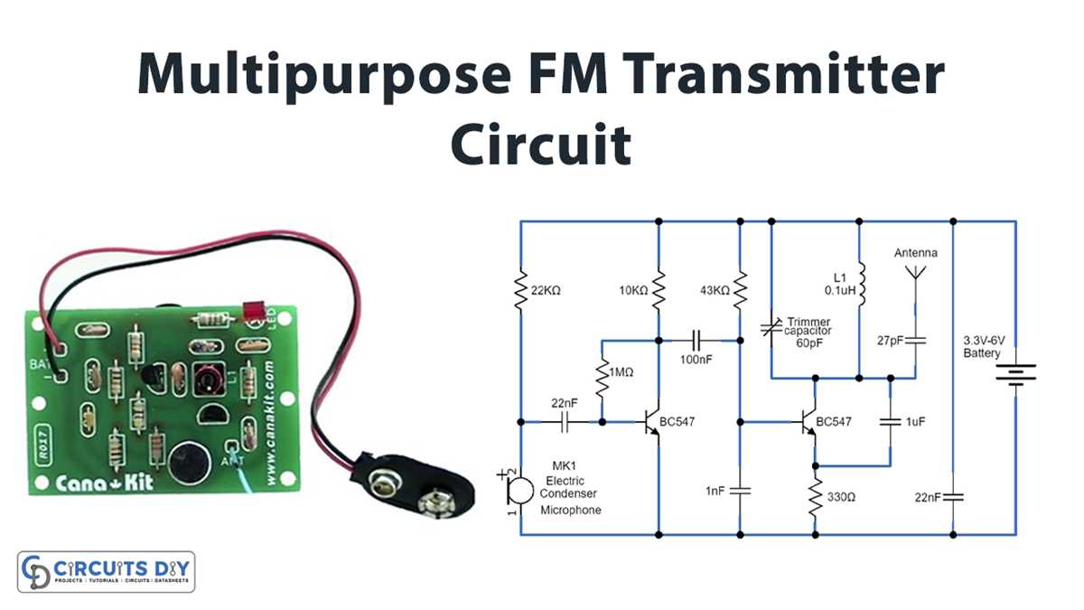 fm transmitter circuit diagram with explanation
