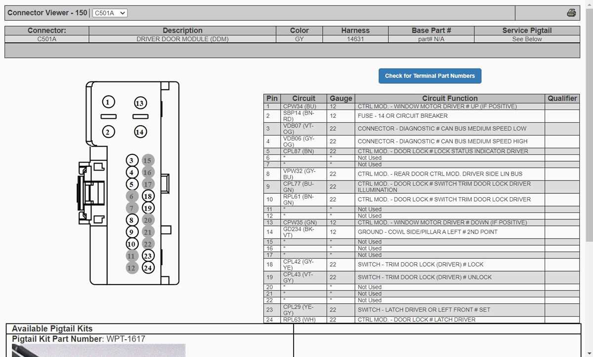 ford window switch wiring diagram