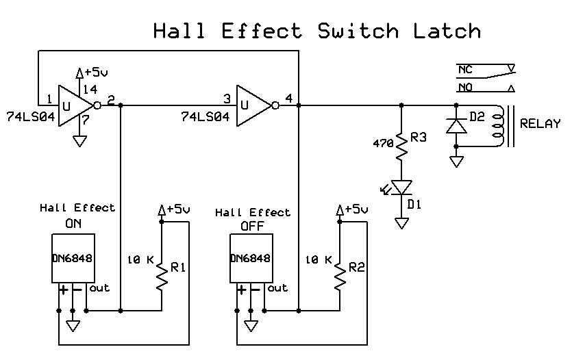 hall effect switch circuit diagram