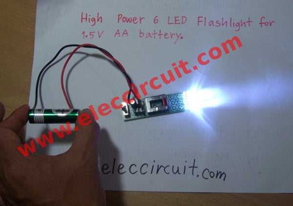 hollow flashlight schematic diagram