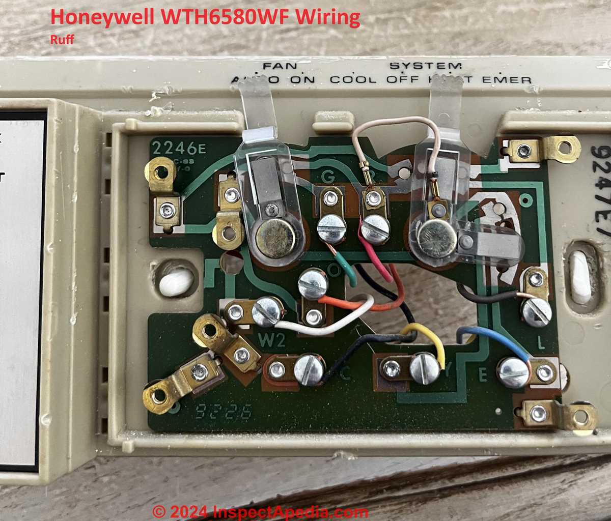 honeywell wiring diagram thermostat