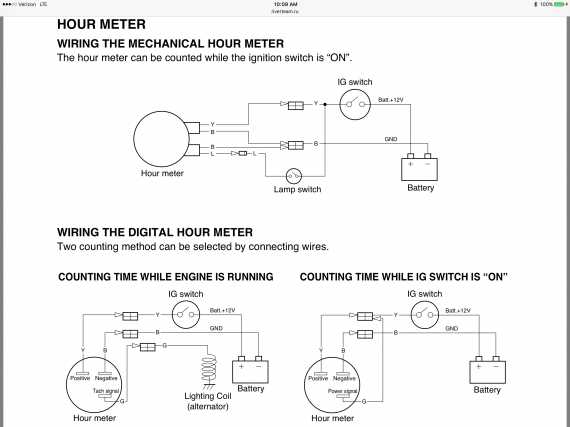 hour meter wiring diagram hour meter wiring diagram
