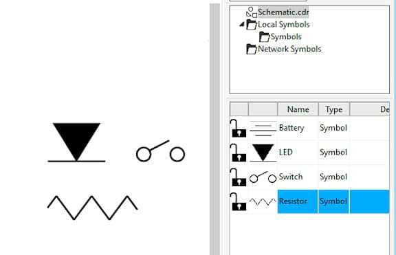 how to draw a simple schematic diagram