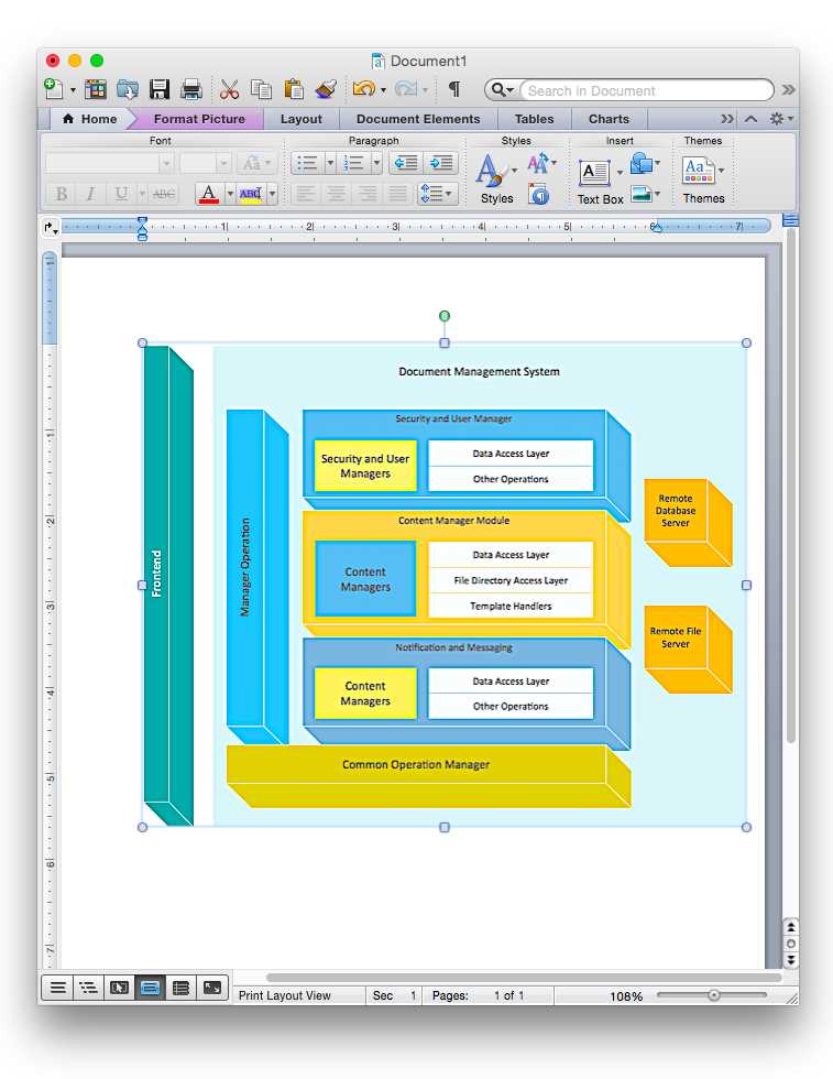 how to draw schematic diagram in word
