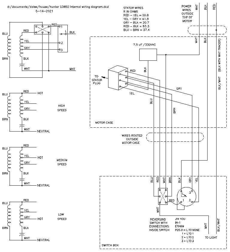 hunter 27182 wiring diagram