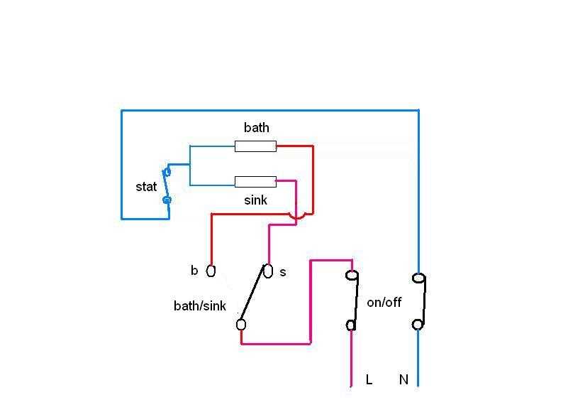 immersion heater circuit diagram