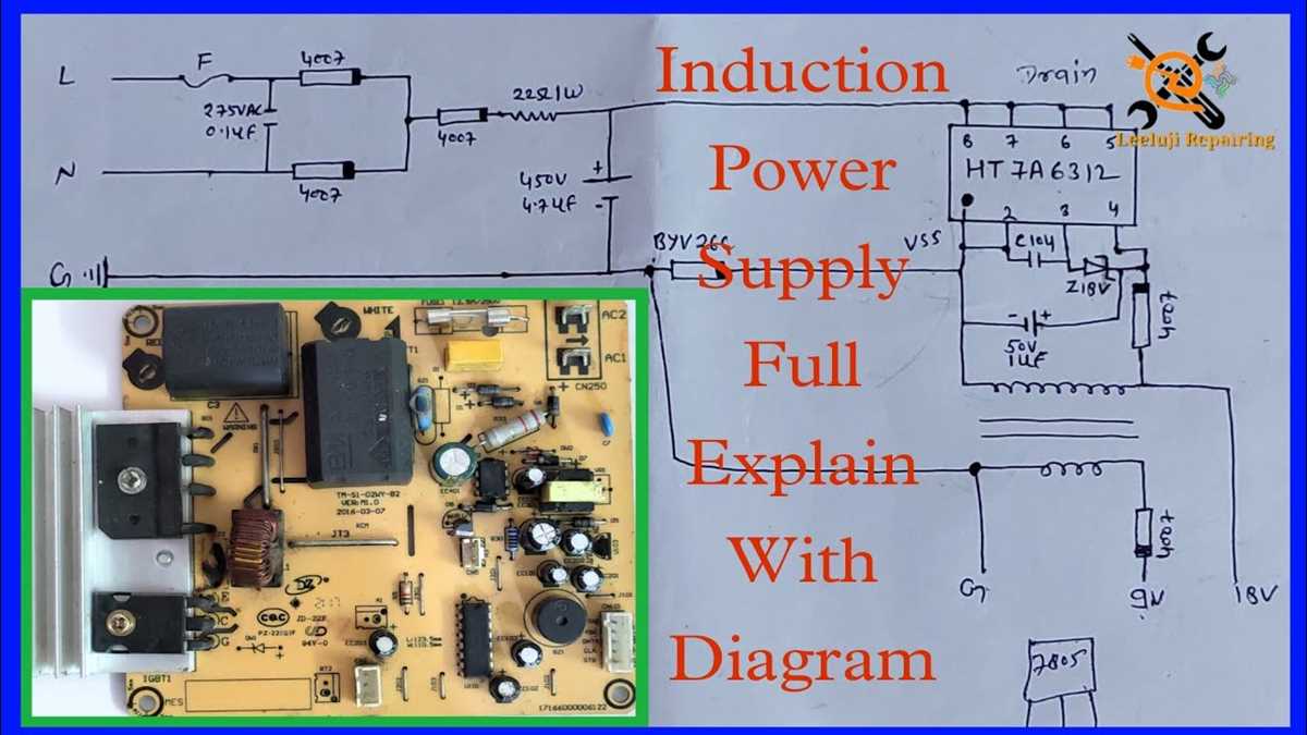 induction cooker power supply circuit diagram induction cooker power supply circuit diagram