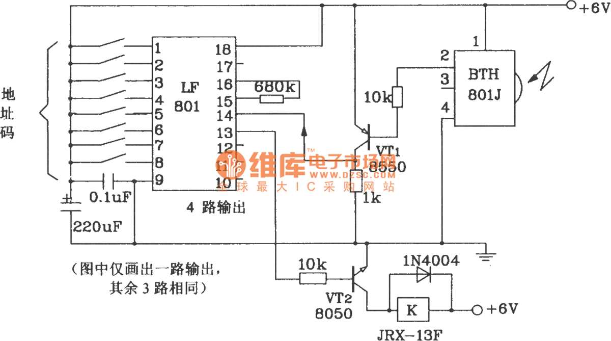 infrared circuit diagram receiver and transmitter
