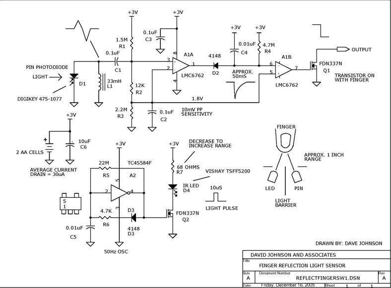 infrared switch circuit diagram