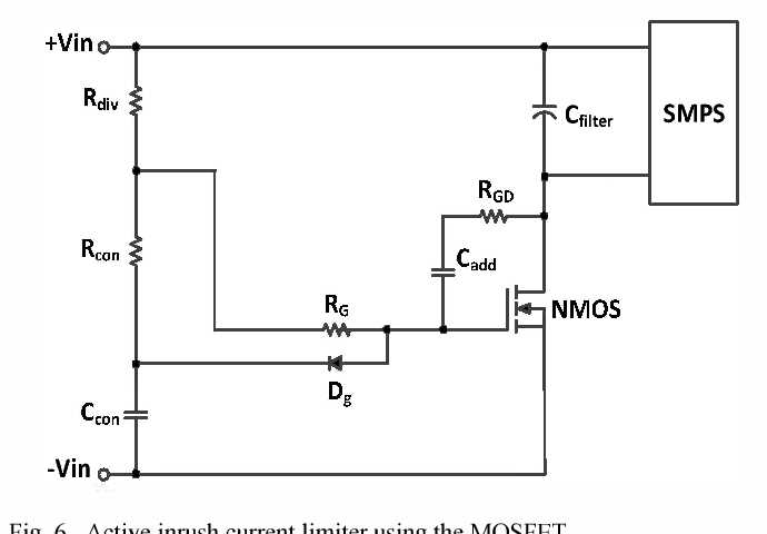inrush current limiter circuit diagram