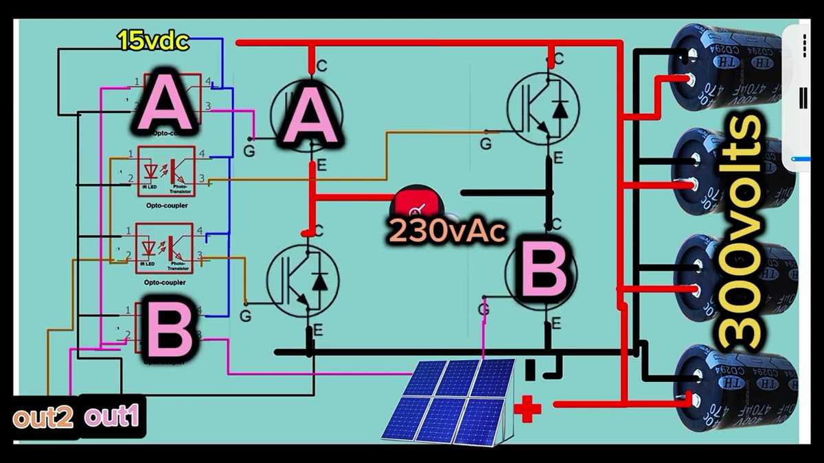 inverter battery circuit diagram