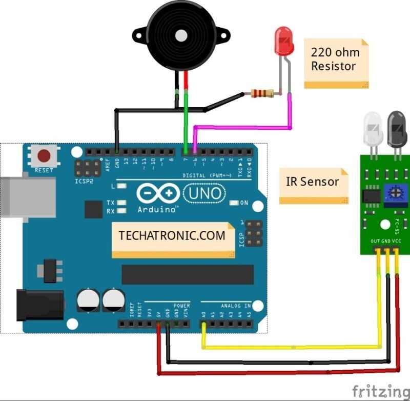 ir sensor circuit diagram and working