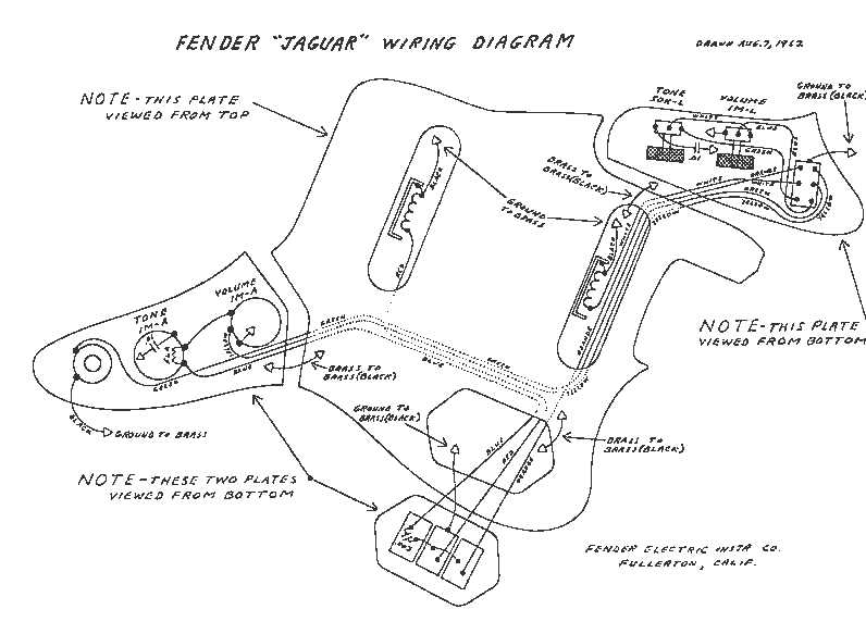 jaguar guitar wiring diagram jaguar guitar wiring diagram