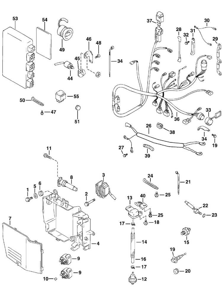 johnson outboard evinrude ignition switch wiring diagram