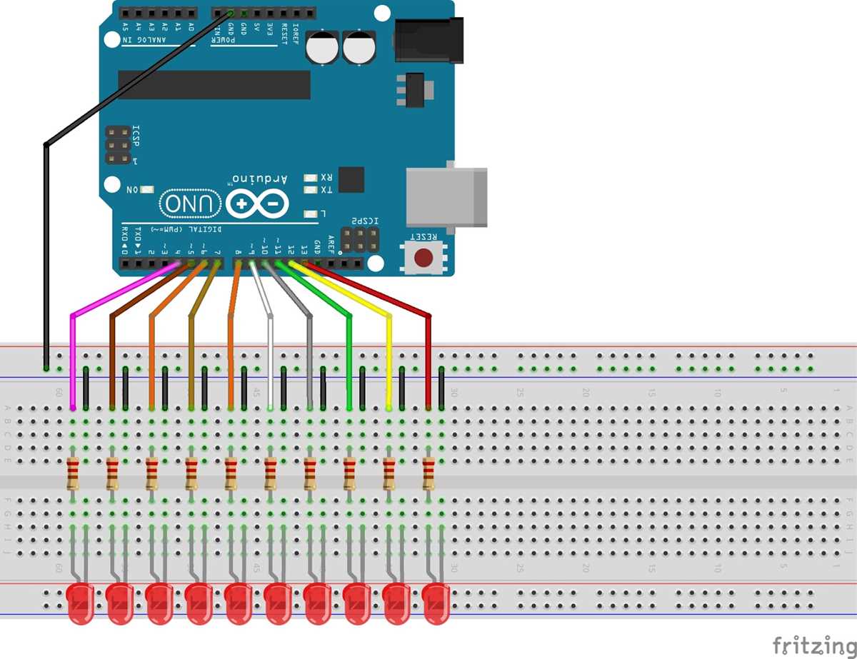 knight rider led circuit diagram