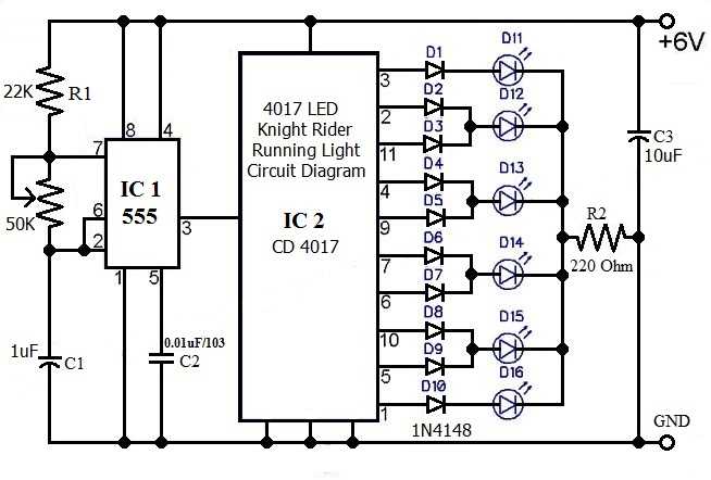 knight rider schematic diagram