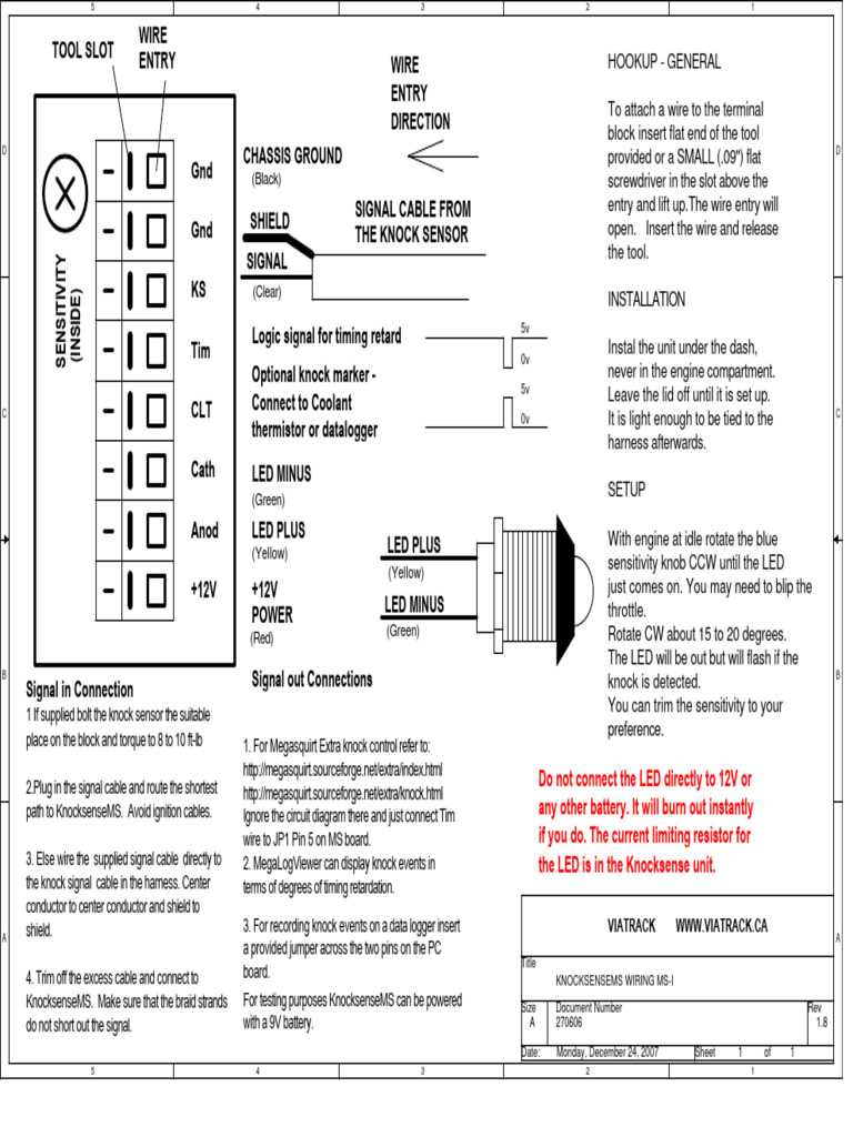 knock sensor wiring diagram knock sensor wiring diagram