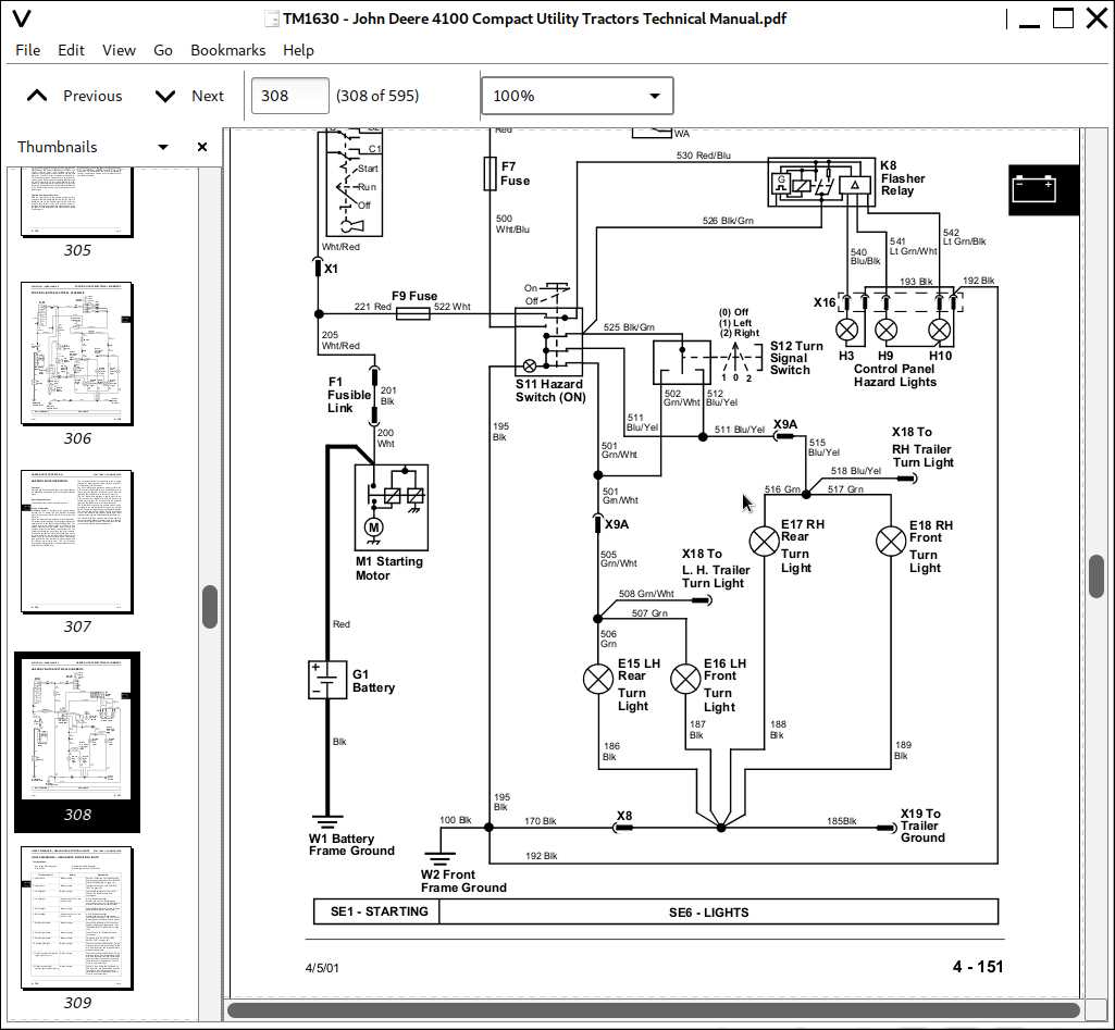 l100 electrical schematic john deere 100 series wiring diagram