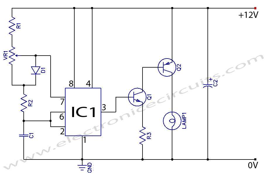lamp dimmer circuit diagram