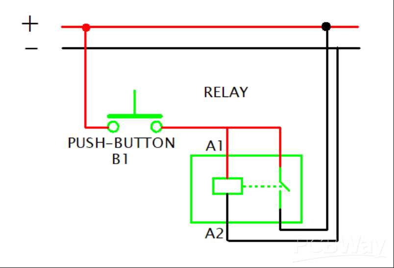 latching relay circuit diagram