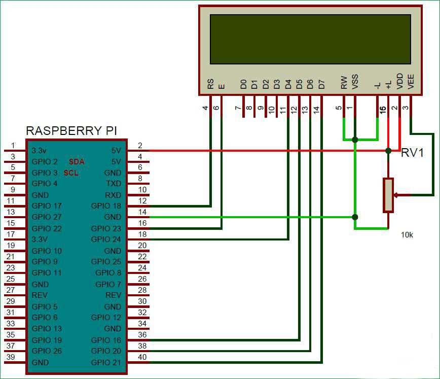 lcd schematic diagram