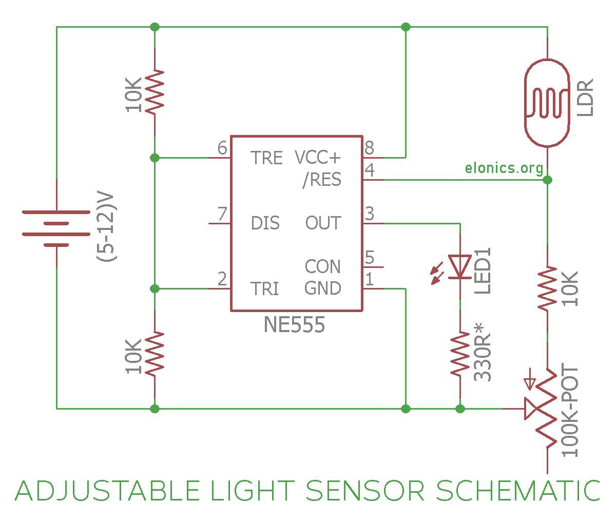ldr schematic diagram